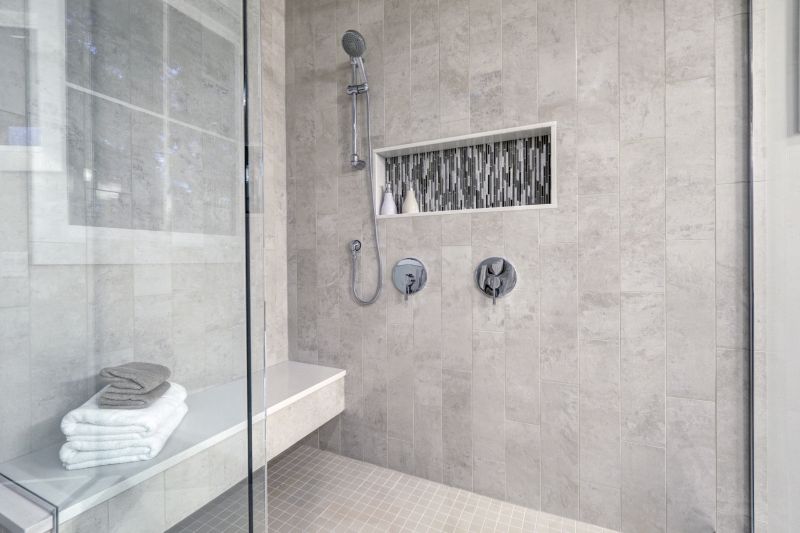 Multi-Functional Shower with Built-In Storage